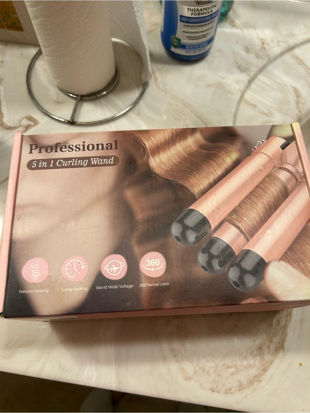 Professional 5-in-1 Curling Wand - Rose Gold